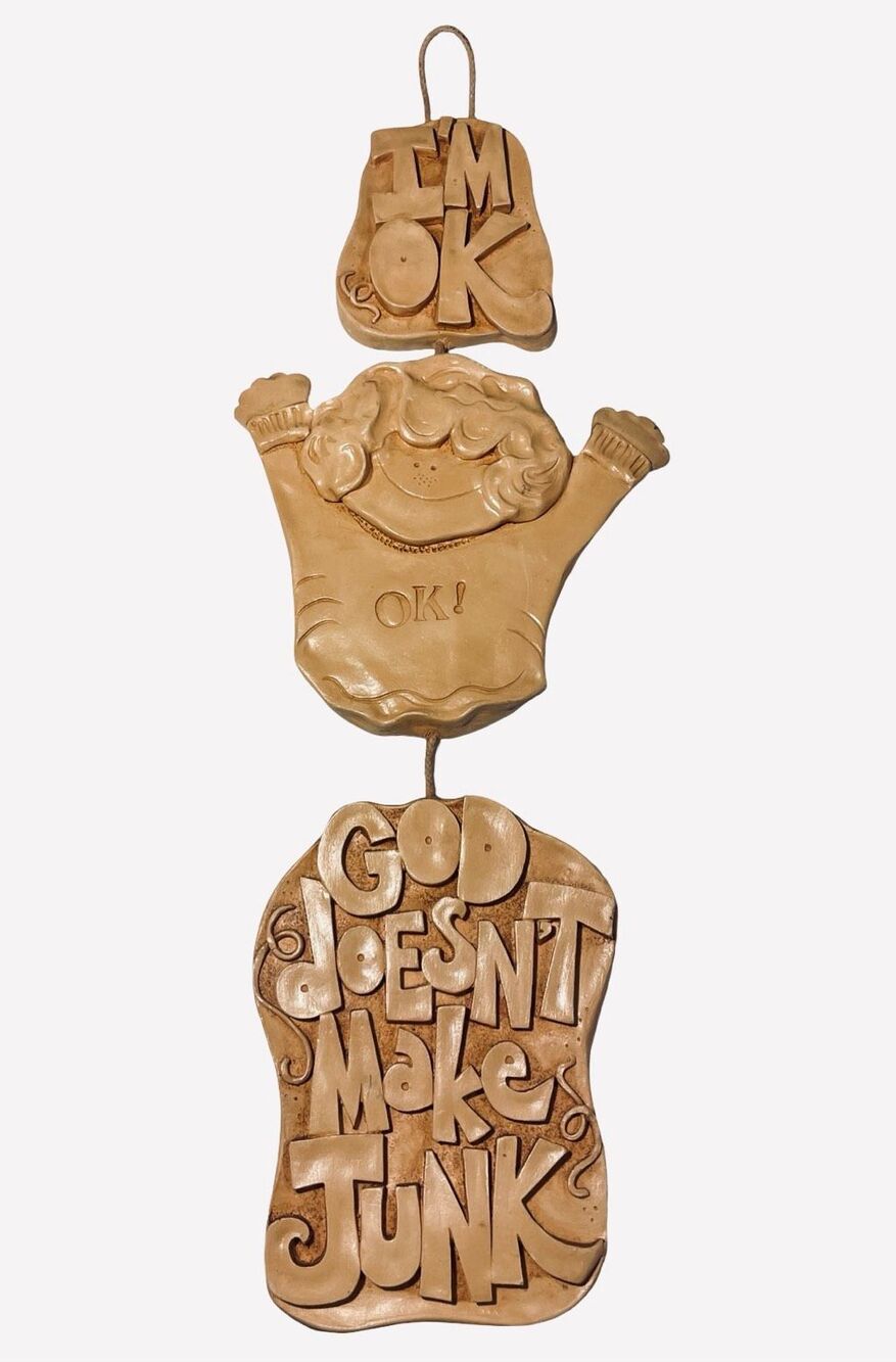 Vintage 1970’s ‘God Doesn’t Make Junk’  Plaque